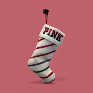 PINK Victoria’s Secret Cozy‎ Teddy Faux Fur Sherpa Stocking.
